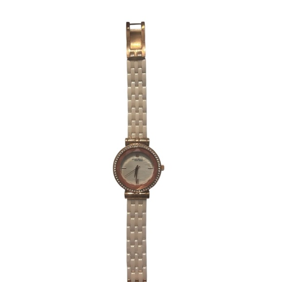 Anne Klein Accessories - Anne Klein New York 12/2316 Ceramic Bracelet Rose Gold Watch